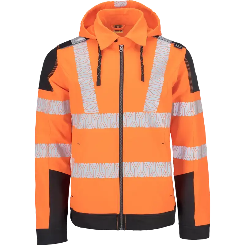 Bunda pánská pracovní do pasu signální s reflexními pruhy DAYBORO PFM HI-VIS