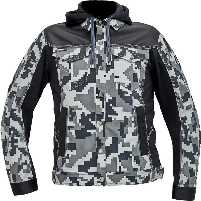 Bunda pánská montérková s kapucí NEURUM CAMOUFLAGE