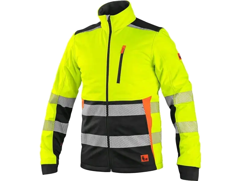 Bunda softshellová reflexní CXS BENSON, hi-vis