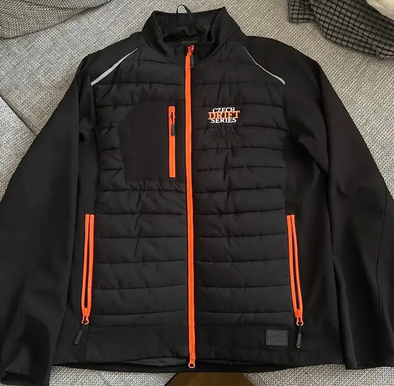 Bunda dámská CDS, barva black/neo orange, 02.1819,