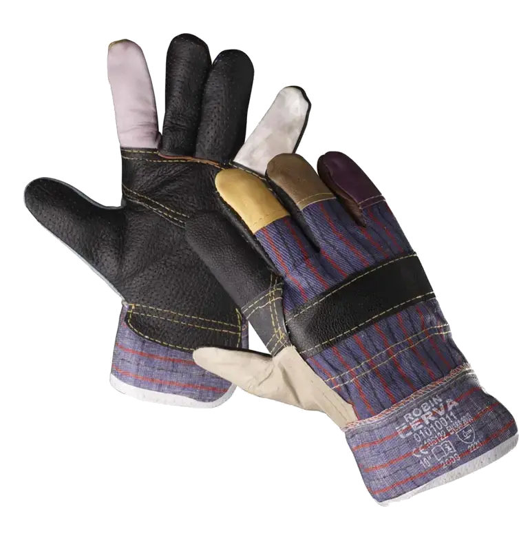 Rukavice kombinace textil/kůže ROBIN