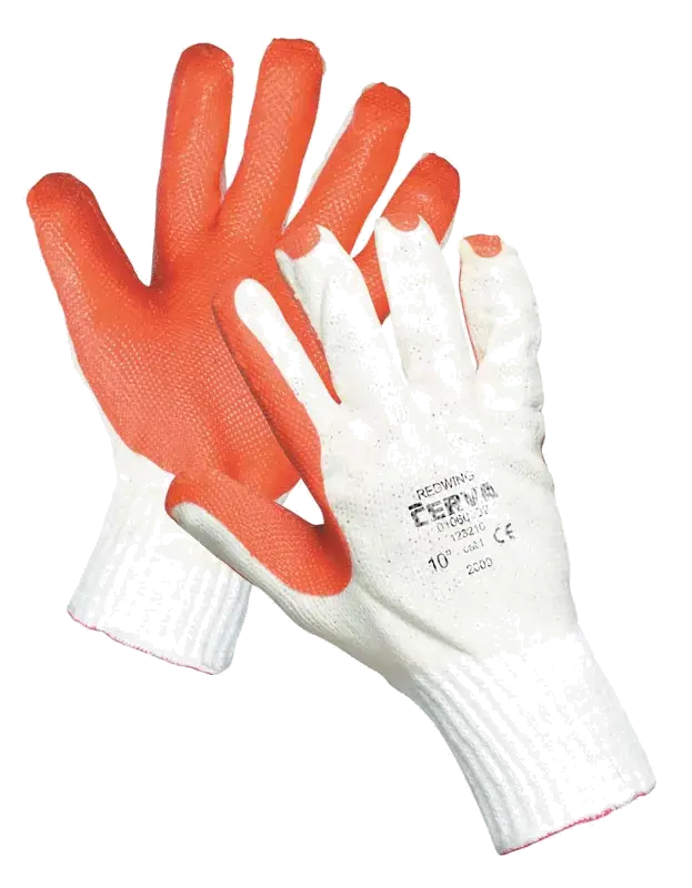 Rukavice TC úplet máčené v latexu REDWING