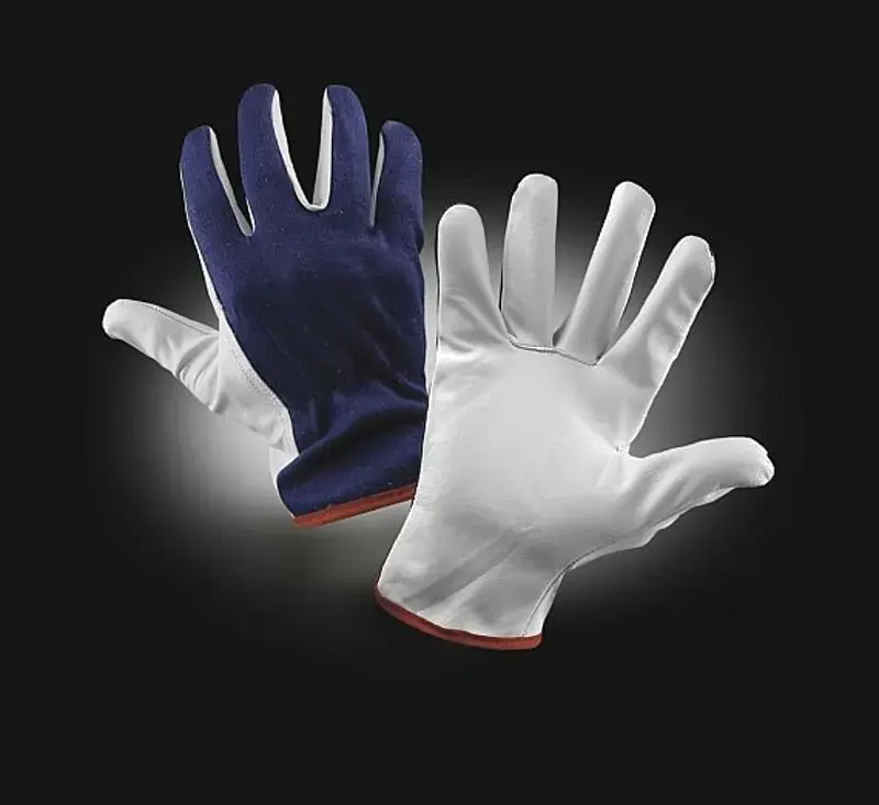 Rukavice kožené jehnětina/textil