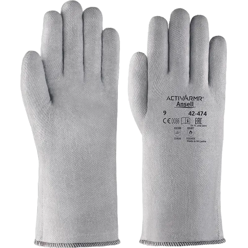 Rukavice Ansell proti tepelným rizikům šité 42-474 CrusaderFlex tepluvzdorné do 250 °C