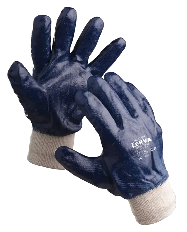 Rukavice ROLLER celomáčené nitril