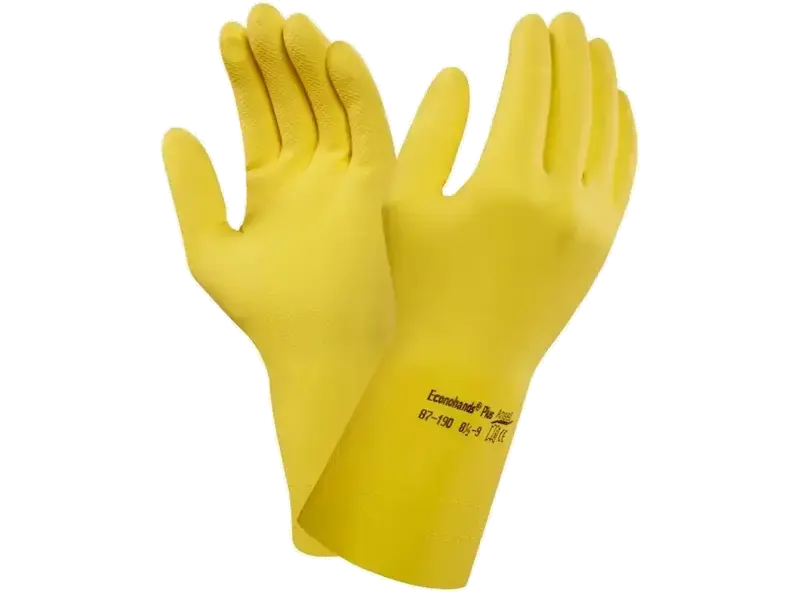 Rukavice Ansell máčené v latexu ECONOHANDS PLUS 87-190