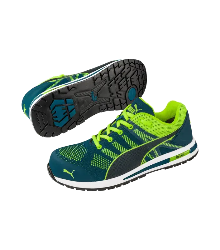 Obuv bezpečnostní polobotky PUMA ELEVATE KNIT GREEN LOW S1P