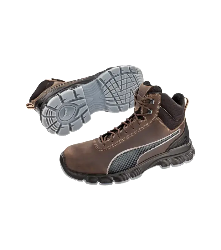 Obuv bezpečnostní kotníková PUMA CONDOR BROWN MID S3