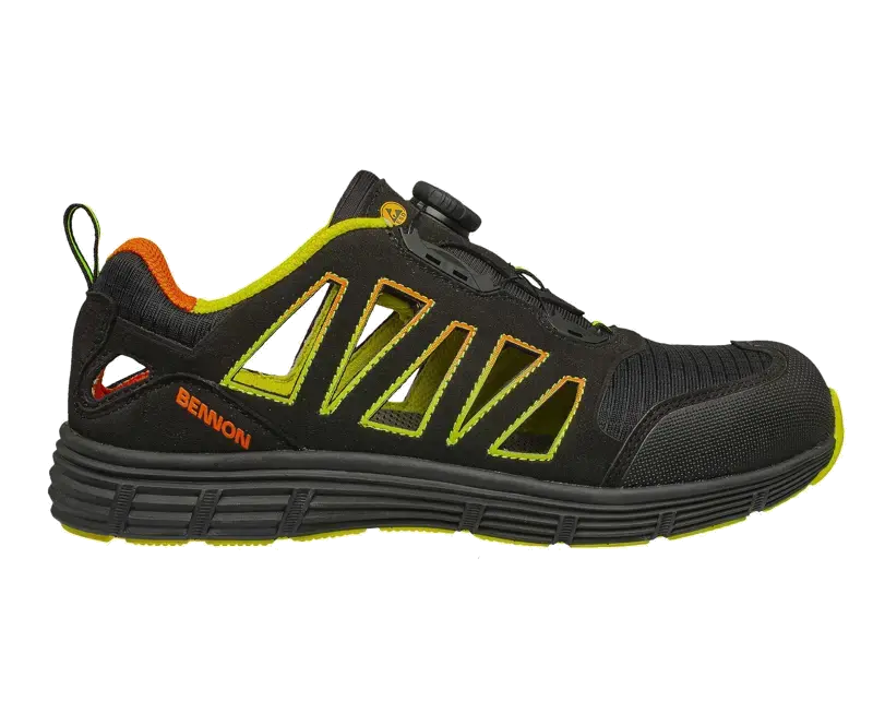 Obuv bezpečnostní sandál BNN REBEL S1P ESD GREEN LOW