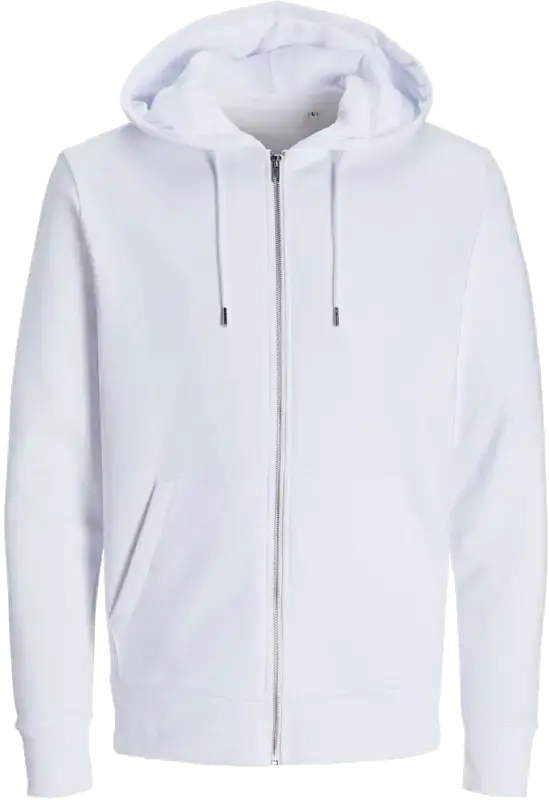 Mikina s kapucí Jack & Jones z těžké bavlny, kovový zip