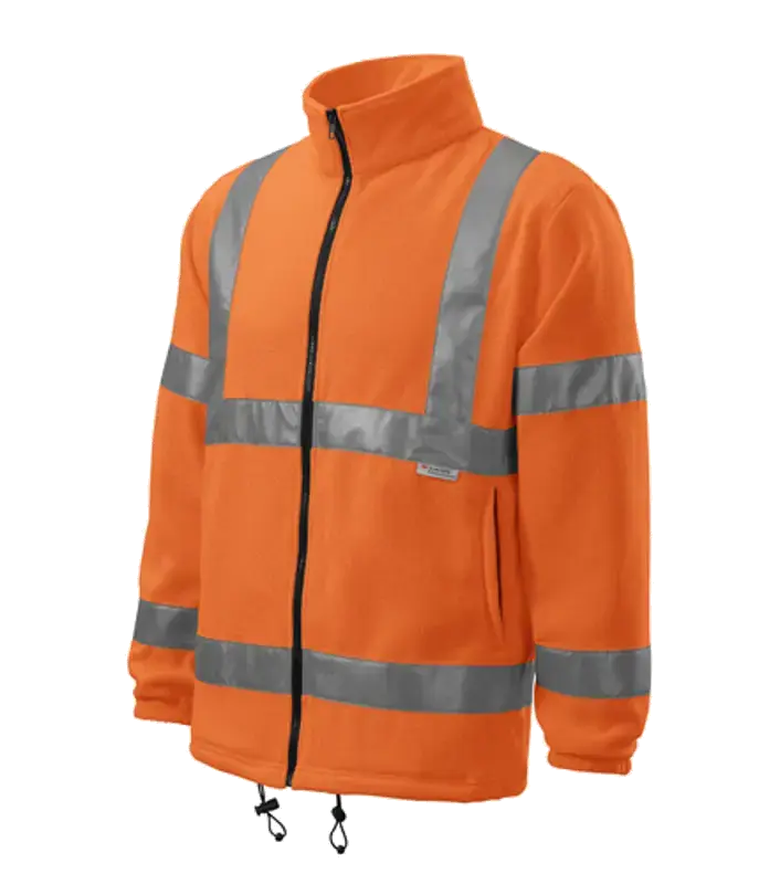 Mikina fleecová reflexní celopropínací mikina 5V1 Fleece jacket