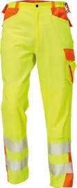 Kalhoty montérkové pracovní do pasu LATTON HV, signální žlutá