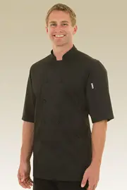 Rondon Chef Works černý, krátký rukáv