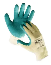 Rukavice Dipper polomáčené v přírodním latexu