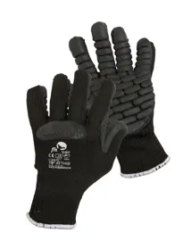 Rukavice ATTHIS, antivibrační rukavice černé