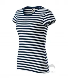 Tričko dámské SAILOR 804, krátký rukáv, barva námořní modrá bílý proužek