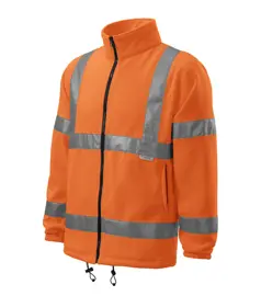 Mikina fleecová reflexní celopropínací mikina 5V1 Fleece jacket